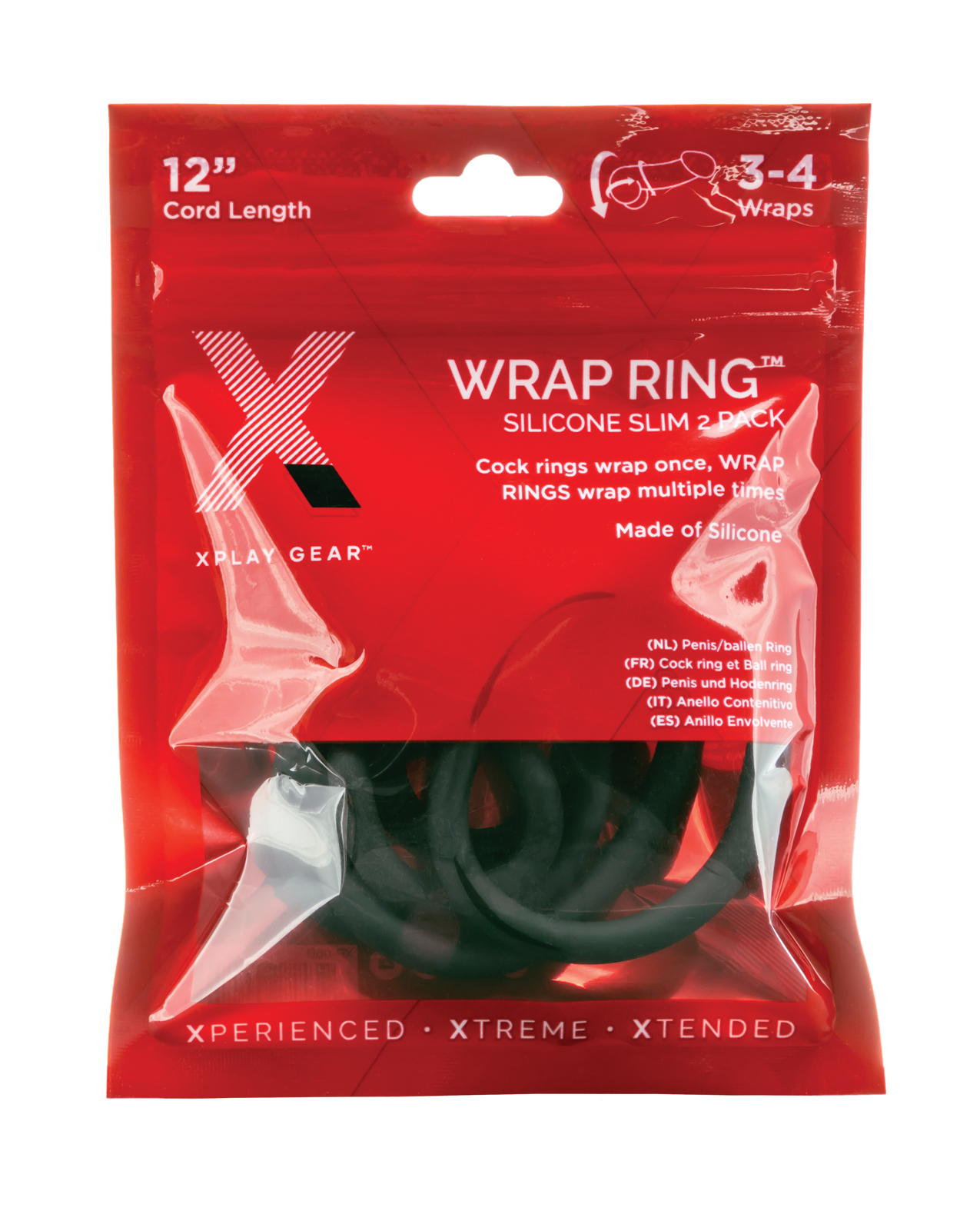 Xplay Gear Silicone Slim Wrap Ring - Pack of 2